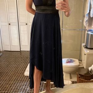 Venus navy formal chiffon dress